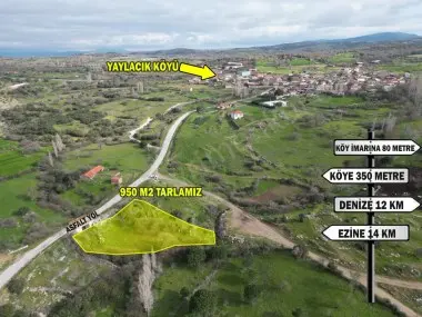 أرض للبيع برقم parcela 751 في قرية يايلاجيك في تشاناكالي إزينه